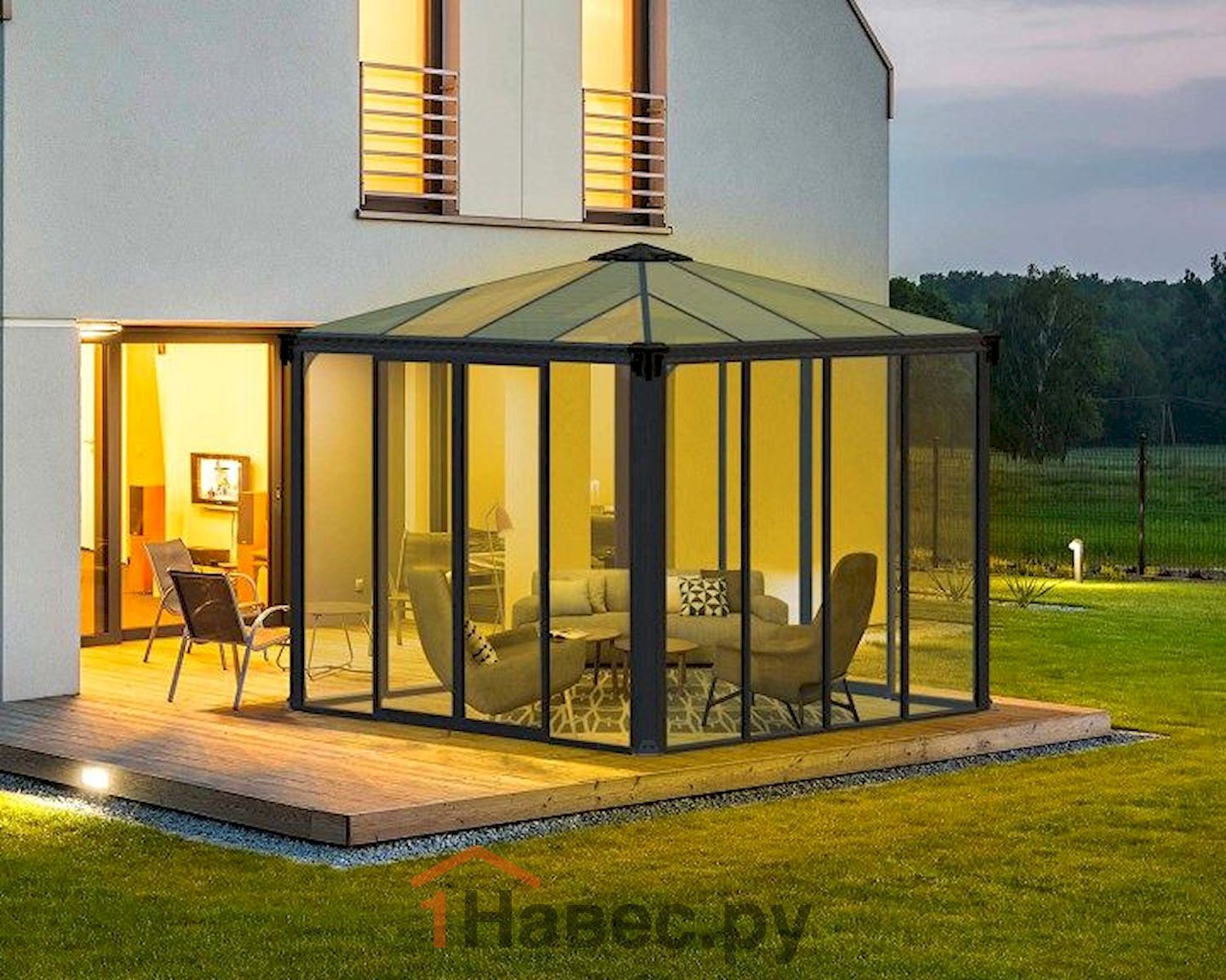 Навес из поликарбоната