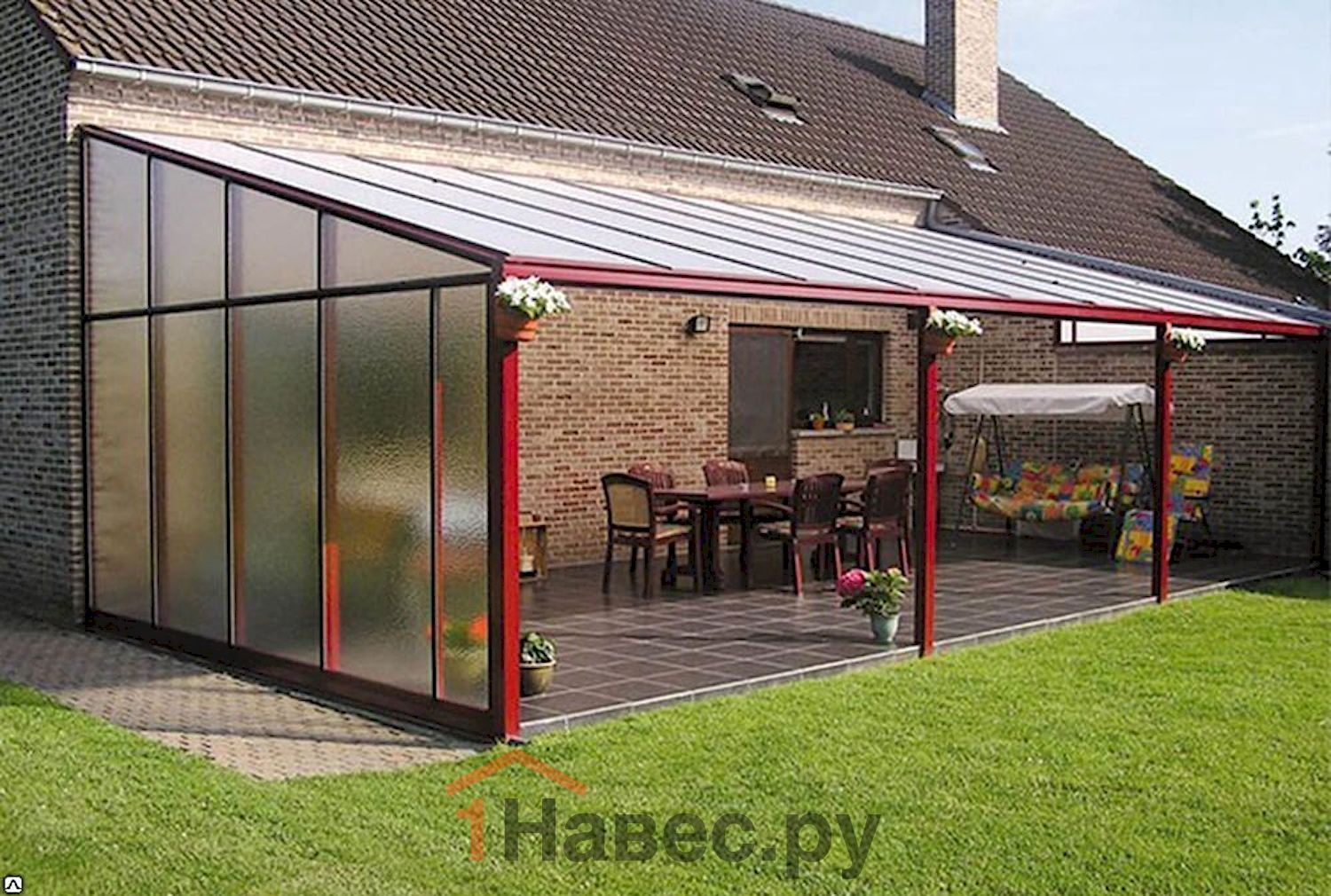 Навес из поликарбоната